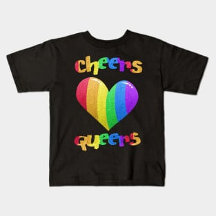 Cheers Queers Rainbow Kids T-Shirt